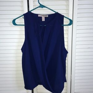 Royal blue flowy tank top